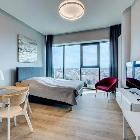 아파트 Hanza Tower Swimming Pool & 18 Floor Great View *