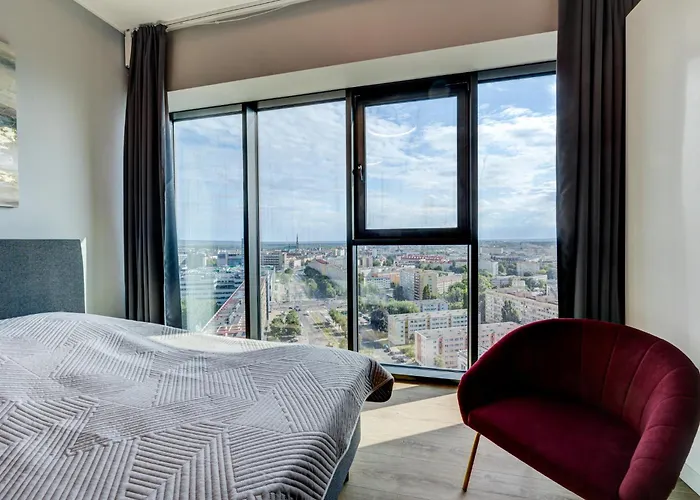 Hanza Tower Swimming Pool & 18 Floor Great View Щецин